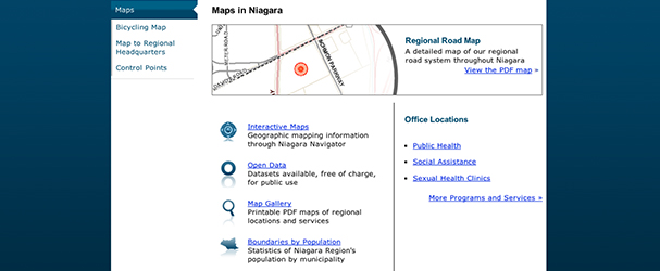 Maps in Niagara