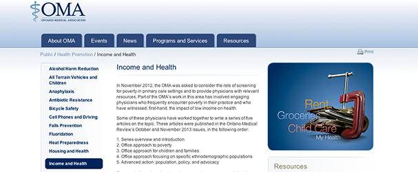 OMA Income and Health Series