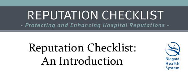 reputation checklist introduction