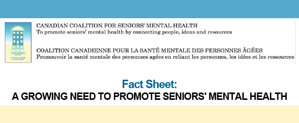 fact sheet: growing need to promote seniors' mental health