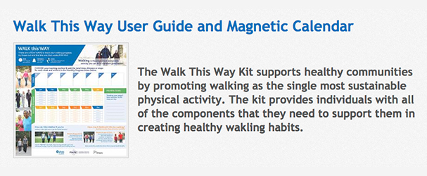 walk this way user guide and magnetic calendar