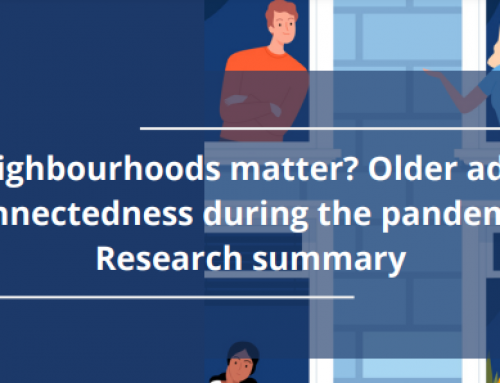 Neighbourhood Social Relationships Matter for Older Adults’ Social Connectedness